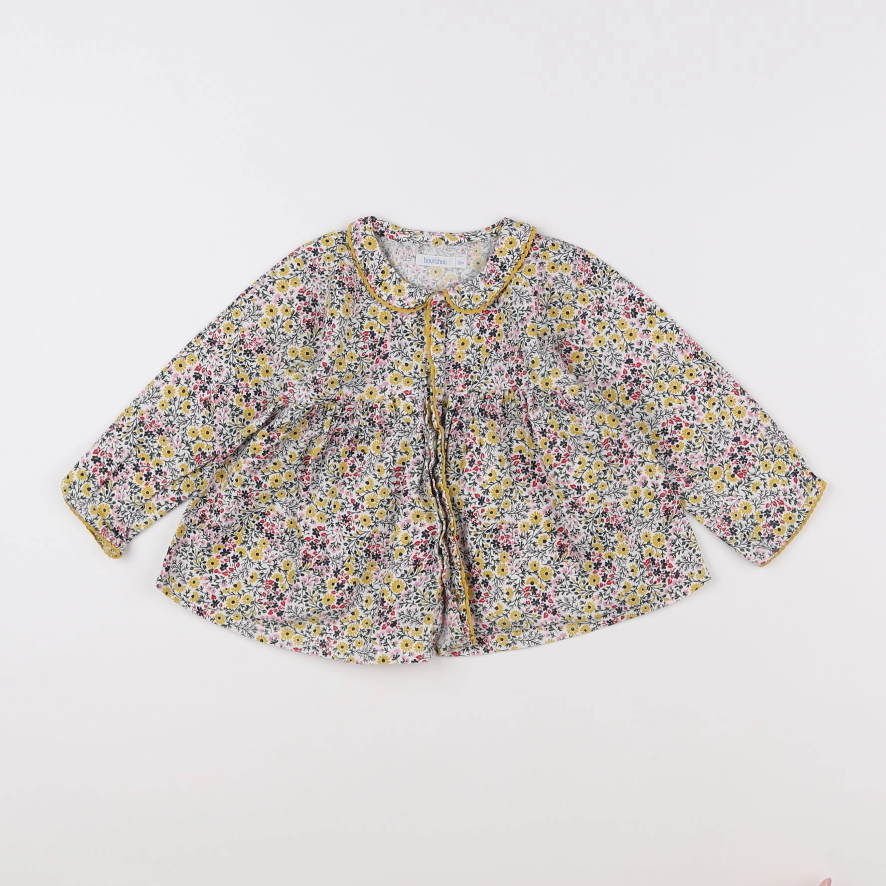 Boutchou - blouse jaune - 12 mois